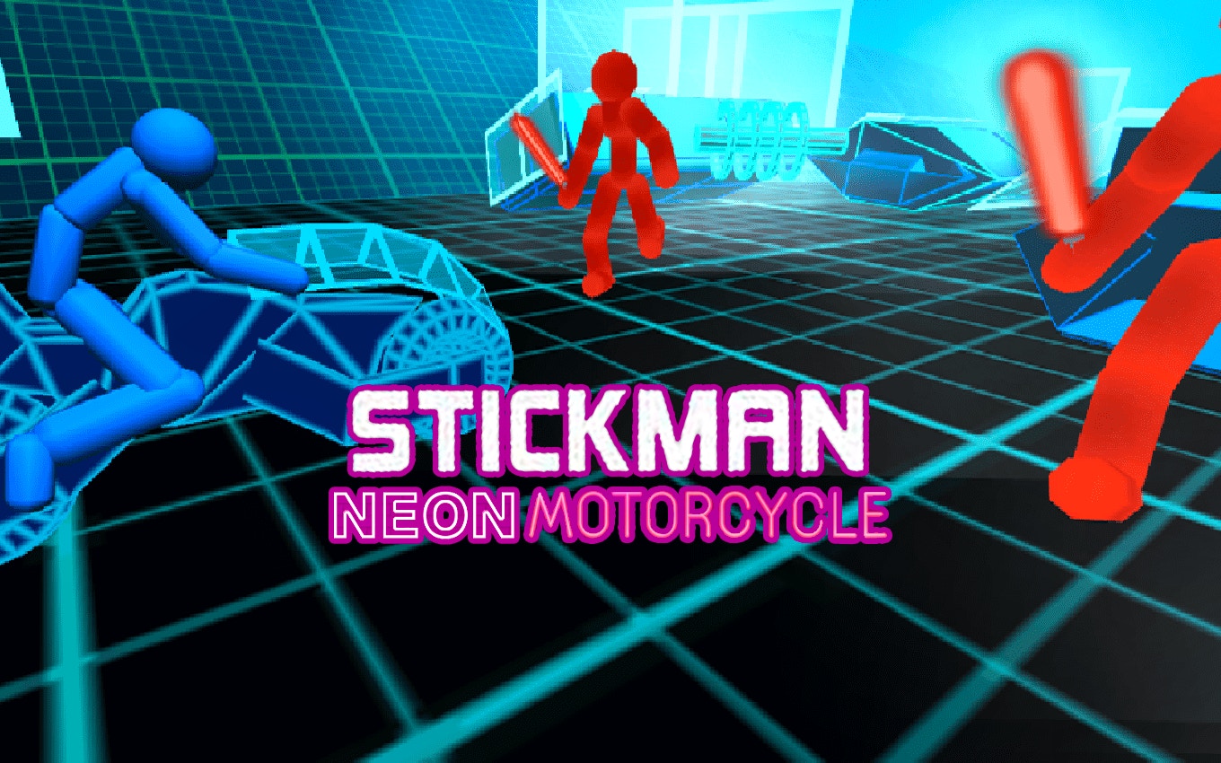 Stickman Neon Motorcycle Racing