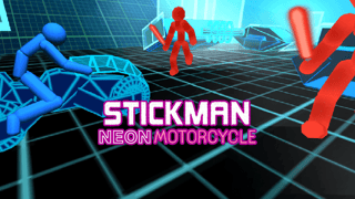 Stickman Neon Motorcycle Racing game cover