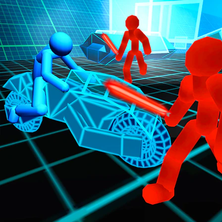 Stickman Neon Motorcycle Racing game thumbnail