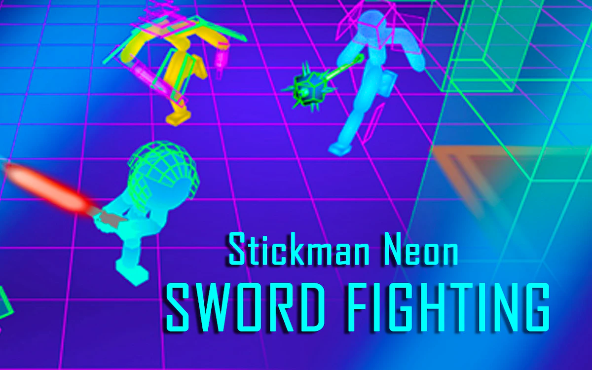 Play Stickman Neon Sword Fighting — free online Fighting game