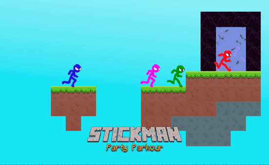 Stickman Party Parkour 🕹️ Play Now on GamePix