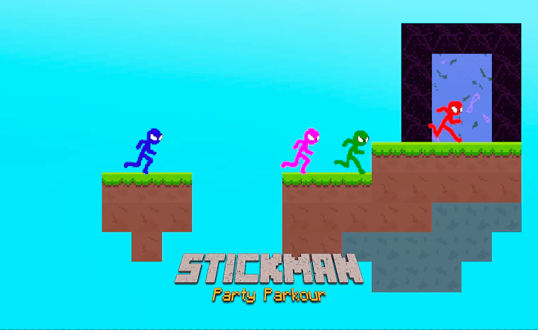 Stickman Party Parkour game thumbnail