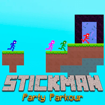 Stickman Party Parkour game thumbnail