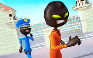 Stickman Prison Escape Story 3d game cover