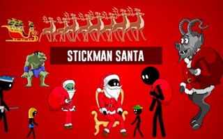 Stickman Santa game cover