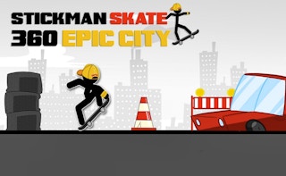 Stickman Skate 360 Epic City game cover