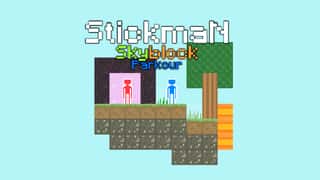 Stickman Skyblock Parkour game cover