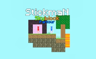 Stickman Skyblock Parkour game cover