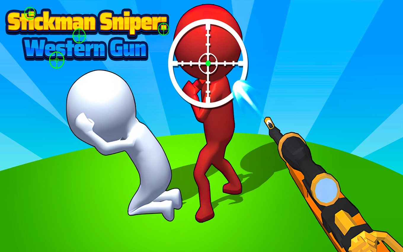 Stickman Sniper Western Gun