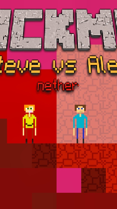 Stickman Steve vs Alex Nether