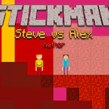 Stickman Steve vs Alex Nether