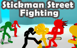 Stickman Street Fighting 3d game cover