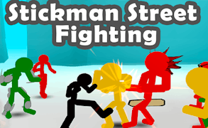 Stickman Street Fighting 3d game cover