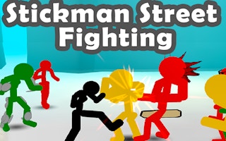 Stickman Street Fighting 3d game cover