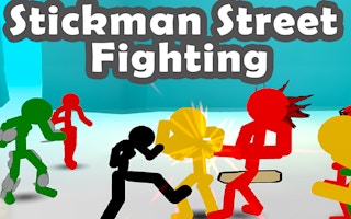 Stickman Street Fighting 3d game cover