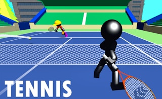 Juega gratis a Stickman Tennis 3D