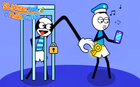 Stickman Troll Thief Puzzle - Free Online Browser Game