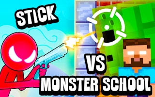 Stickman Vs Monster School game cover