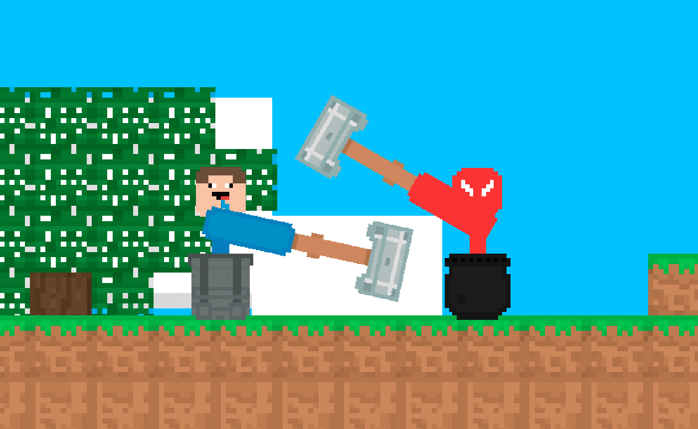 Stickman vs Noob Hammer