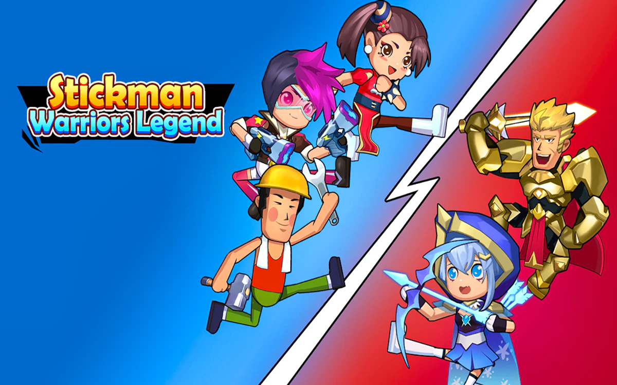 Stickman Warriors browser game artwork