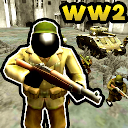 Stickman WW2 Battle Simulator game thumbnail