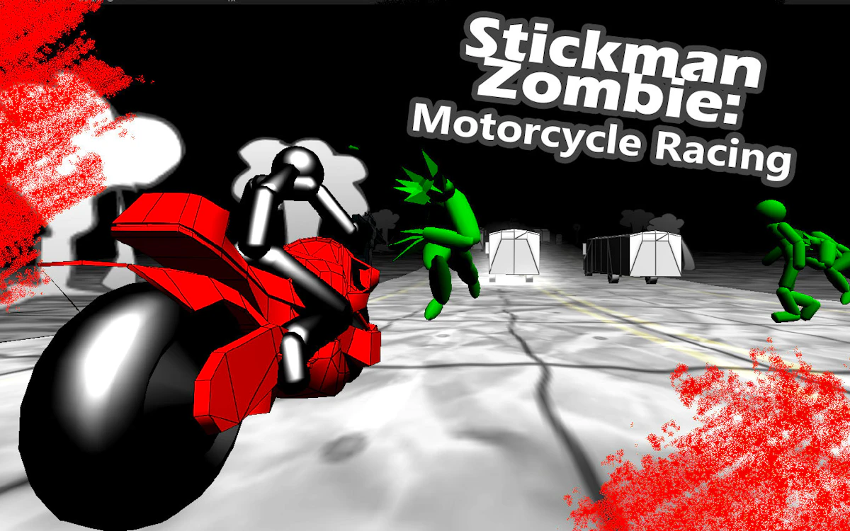 Play Stickman Zombie Motorcycle Racing — free online Racing game