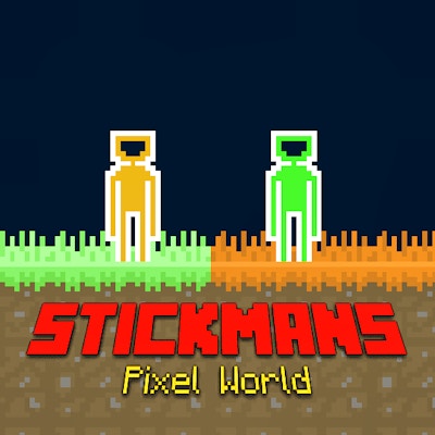 Stickmans Pixel World By Gamepix