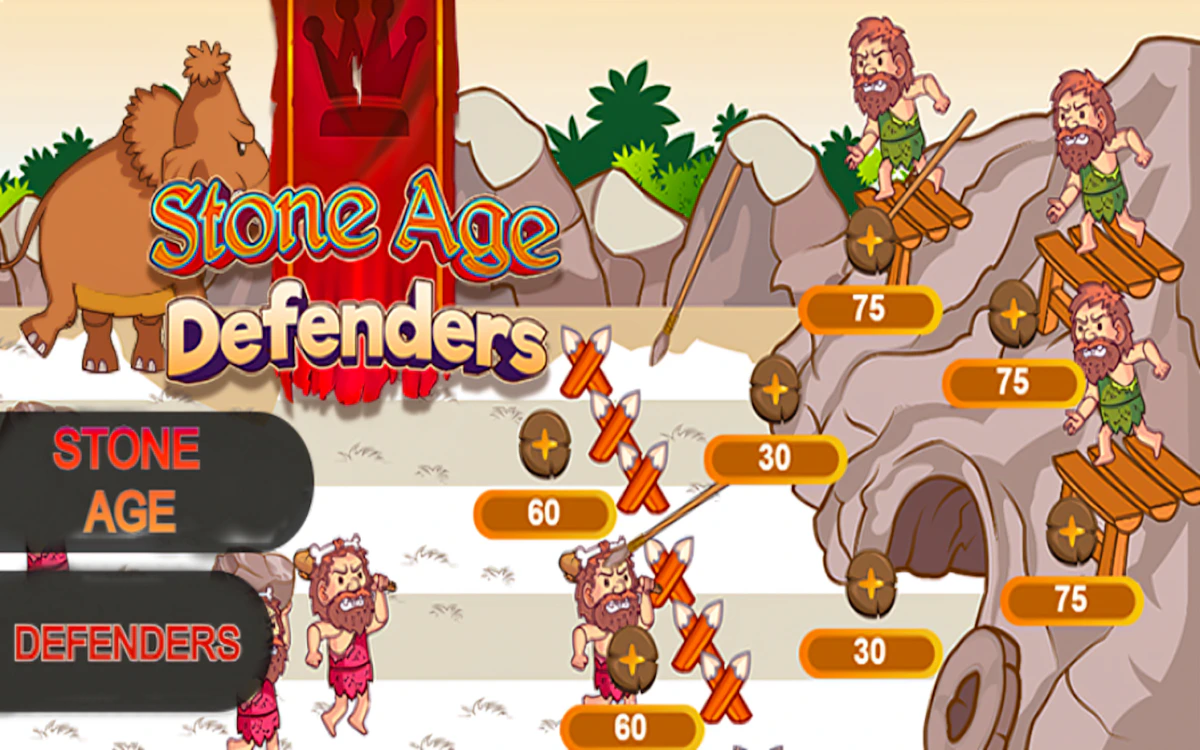Play Stone Age Defenders — free online Action game