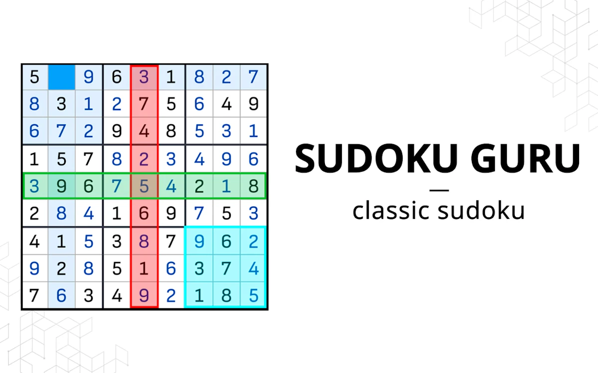 Play Sudoku Guru - classic sudoku — free online Brain game