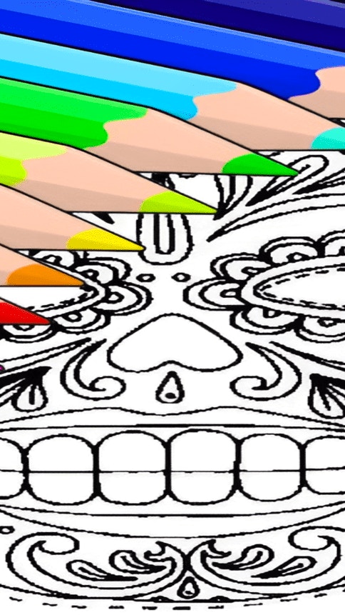 Sugar Skull Coloring Pages