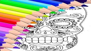 Image for Sugar Skull Coloring Pages