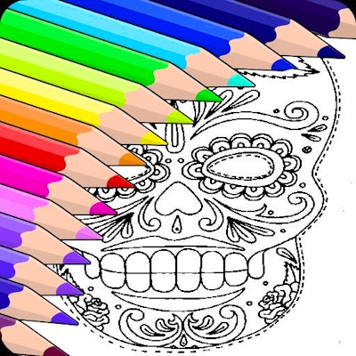 Sugar Skull Coloring Pages By Gamepix