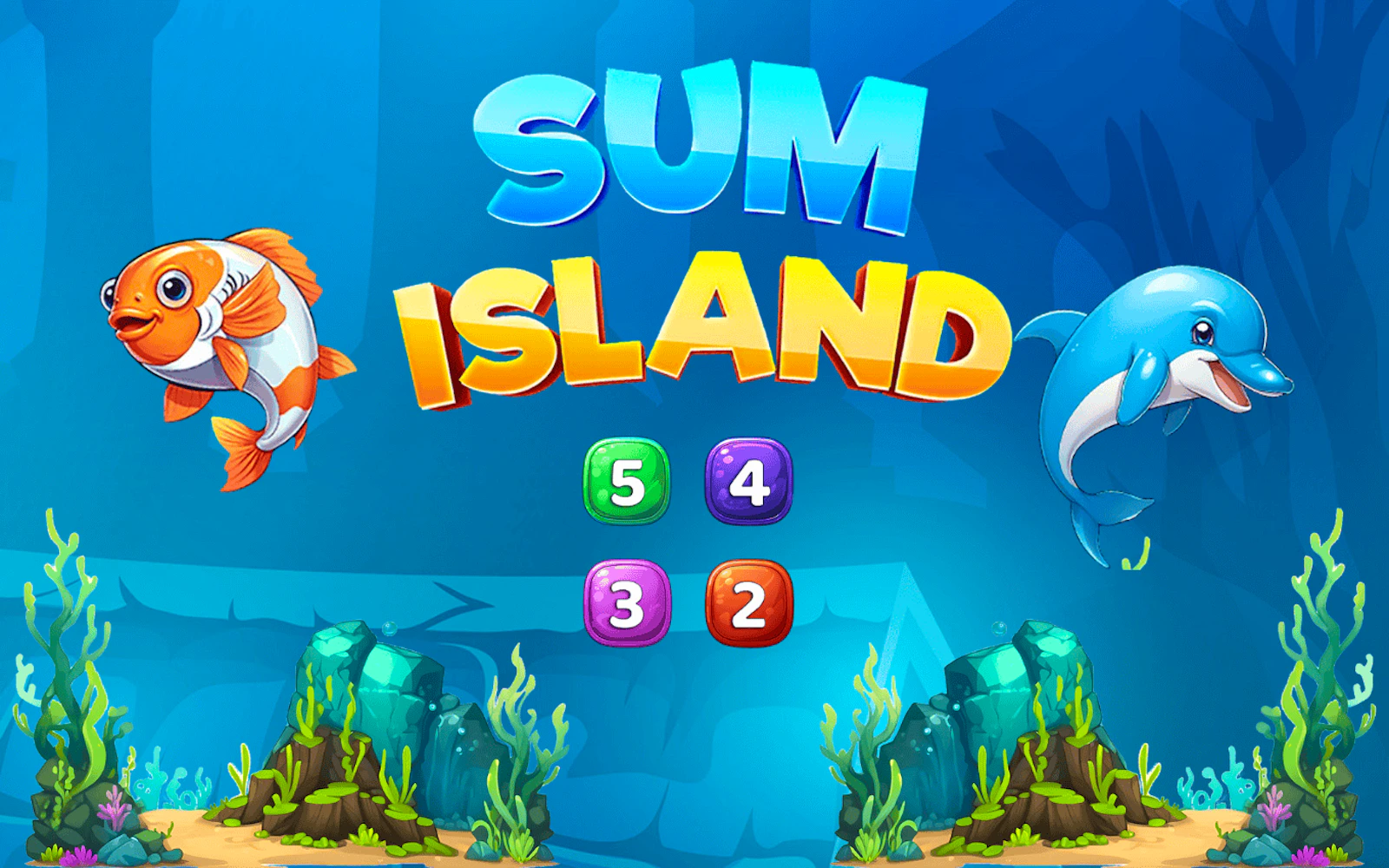Sum Island — free online thinky game on Glaze Games