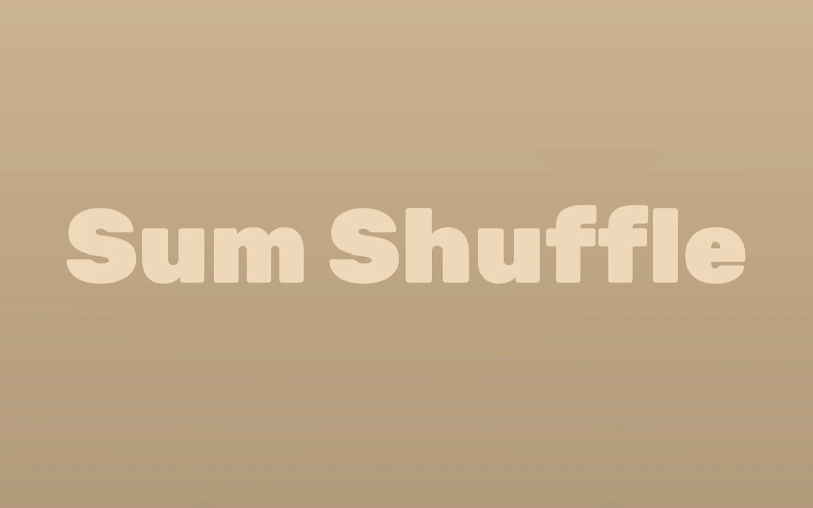 Sum Shuffle — free online thinky game on Glaze Games
