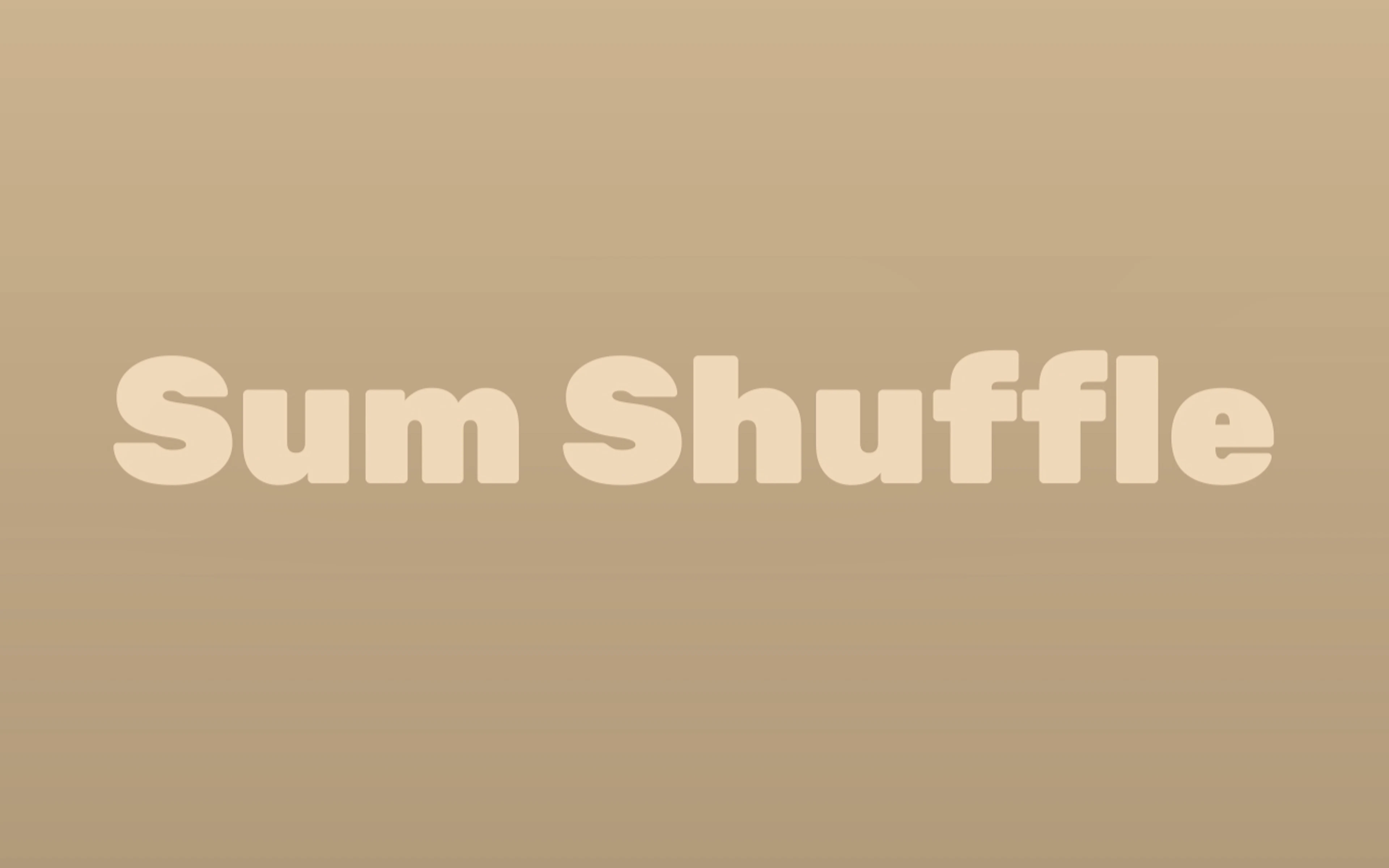 Sum Shuffle