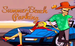 Summer Beach Parking