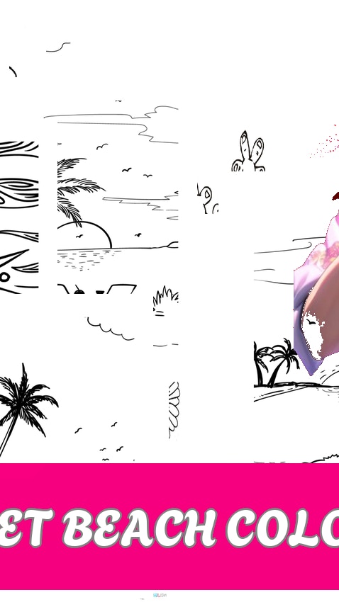 Sunset Beach Coloring