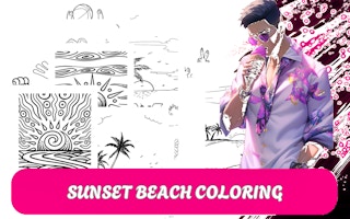 Sunset Beach Coloring game cover