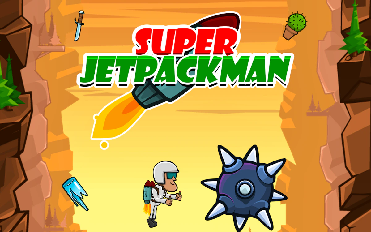 Play Super Jetpackman — free online Skill game