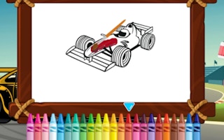 Super Race Cars Coloring game cover