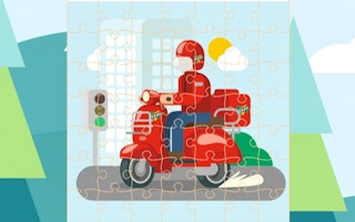 Super Scooter Jigsaw game cover