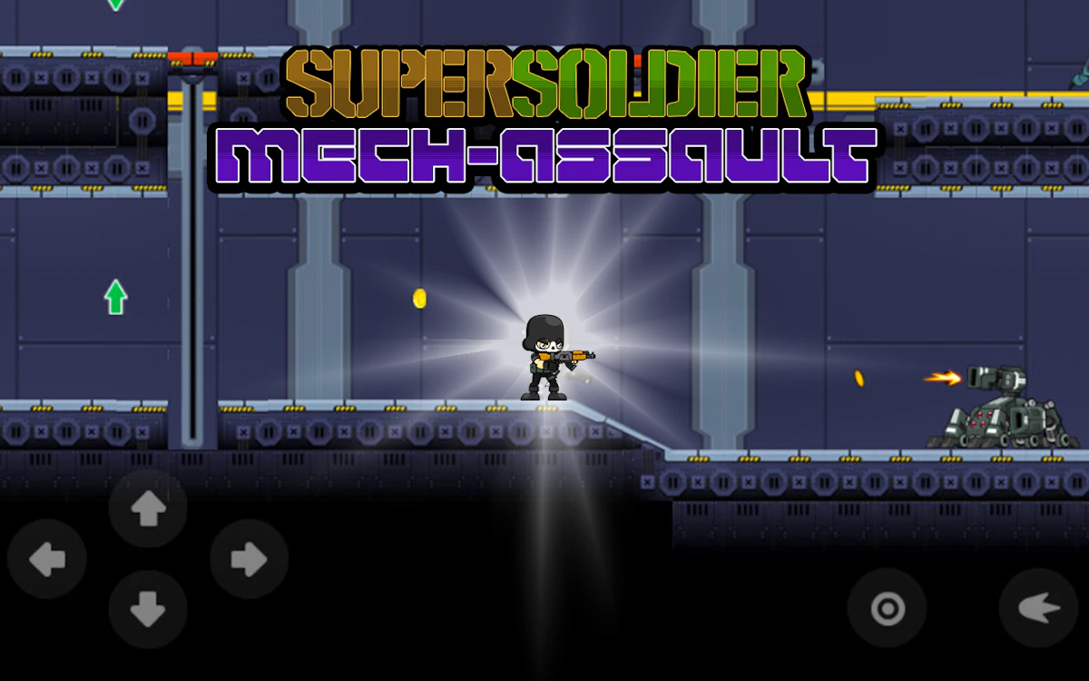 Play Super Soldier Mech Assault — free online Platformer game