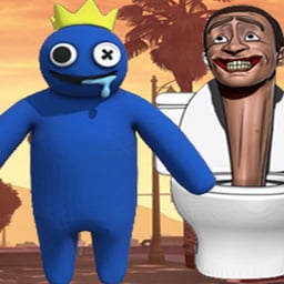 Rainbow Friends VS Skibidi Toilet Online adventure Games on taptohit.com