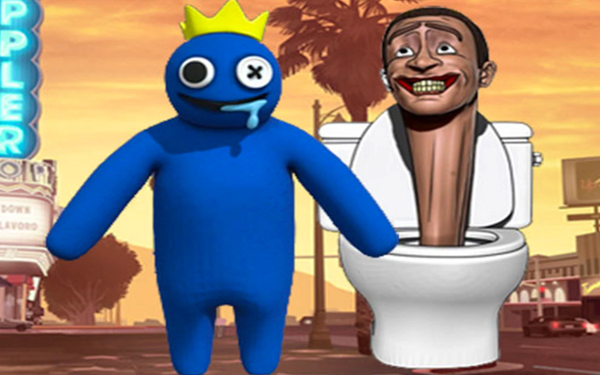 Play Rainbow Friends VS Skibidi Toilet — free online Fighting game