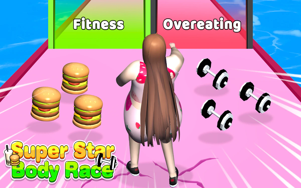 Play Super Star Body Race — free online Casual game