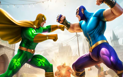 Superhero Fighting Game cover art