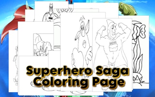 Superhero Saga Coloring Page