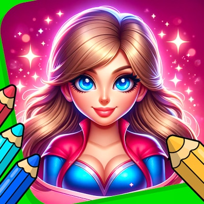 Superhero Saga Coloring Page By Gamepix