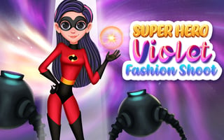 Superhero Violet Fashion Shoot game cover