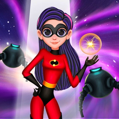 Superhero Violet Fashion Shoot By Gamepix
